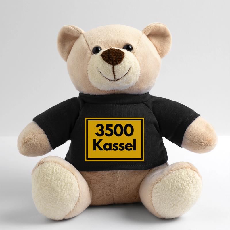 Place sign - then retro old zip code 3500 KASSEL Teddy Bear