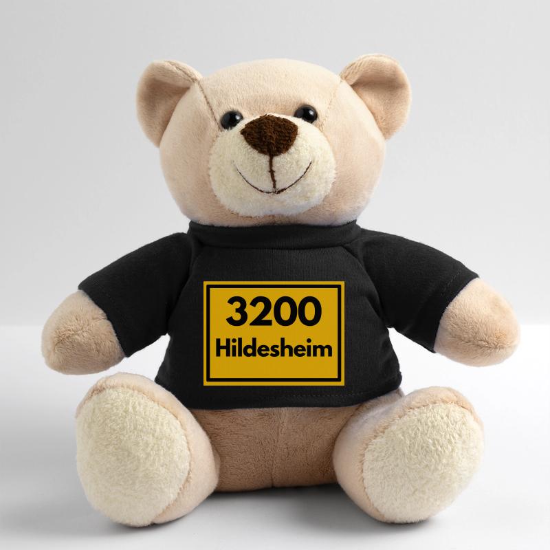 Place sign - then retro old zip code 3200 HILDESHEIM Teddy Bear