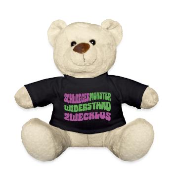 Schwiegermonster Widerstand zwecklos - Teddy - Schwarz - Vorne