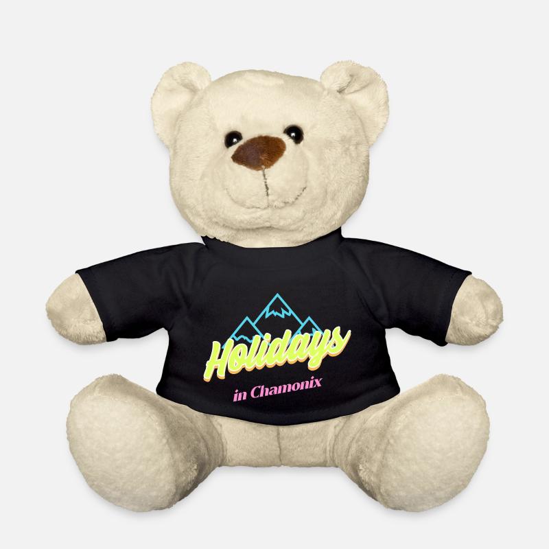 80er Jahre Urlaub in Chamonix - Teddy - Schwarz