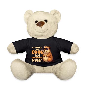 All Animals Are Cool But Groundhogs Rule! - Teddy - Schwarz - Vorne