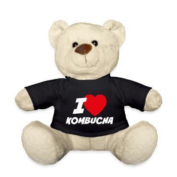 I love kombucha - Teddy Bear - black - Front