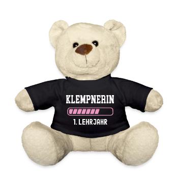 Plumber apprenticeship 1 year of apprenticeship first year apprenticeship - Teddy Bear - black - Front