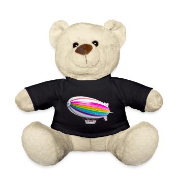 Regenbogen Zeppelin Druck - Teddy - Schwarz - Vorne