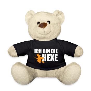 I'm the Witch Funny Carnival Partner Costume - Teddy Bear - black - Front