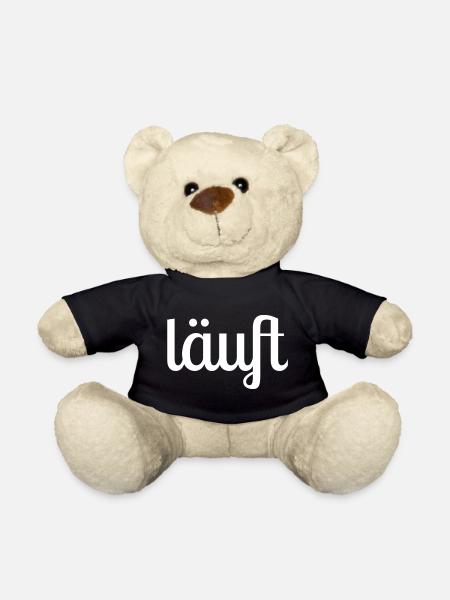 Runs Brush Lettering - Teddy Bear - black