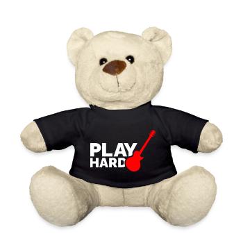 Play Hard - Teddy Bear - black - Front