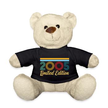 2005 Geburtstag Born In 2005 Vintage-Retro-Geschenk - Teddy - Schwarz - Vorne
