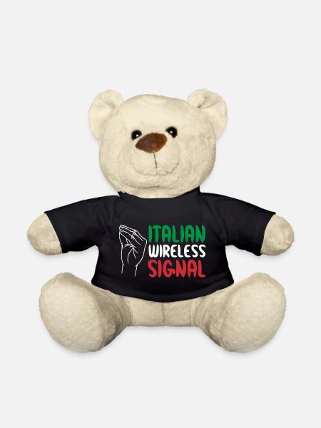 Italian Wireless Signal Italien Italiener WLAN - Teddy - Schwarz