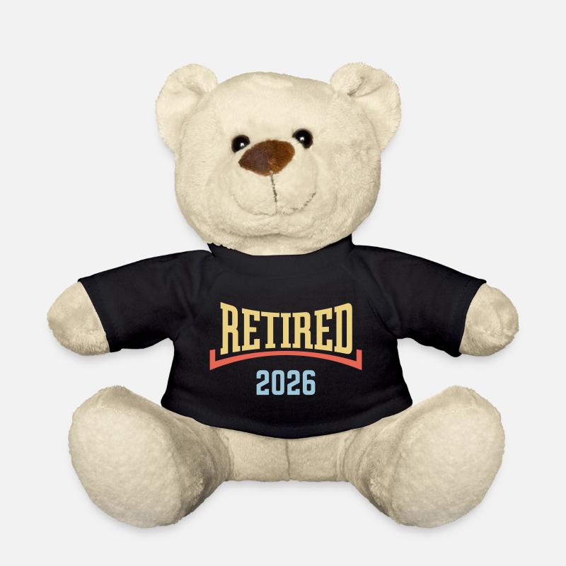 Retired 2026 (Retiree / Concave / 3C) - Teddy Bear - black