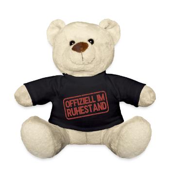 Officially Retired - Stamp - Teddy Bear - black - Front