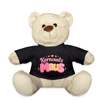 Karnevalsmaus Kölsche Mädsche – Karneval Köln - Teddy - Schwarz - Vorne