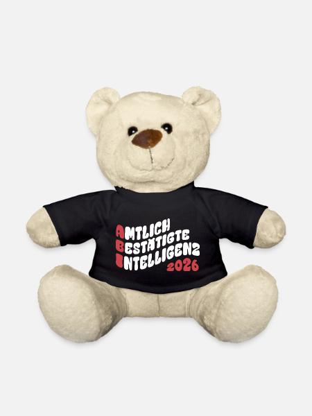 Abi 2026 - Abitur - Retro Flow Style Geschenk - Teddy - Schwarz