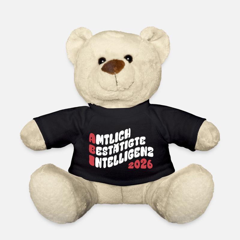 Abi 2026 - Abitur - Retro Flow Style Geschenk - Teddy - Schwarz