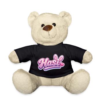 Lettrage Hasl Heart Glam rose - Nounours - noir - Devant