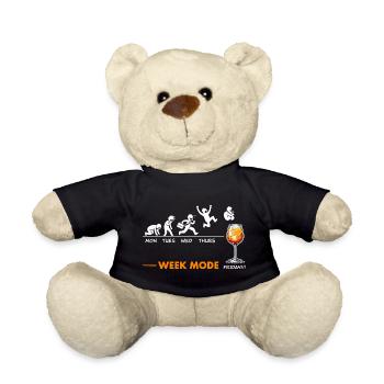 Can't wait for the weekend - humor Spritz - Teddy Bear - black - Front