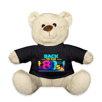 Retour aux années 80 néon - Nounours - noir - Devant