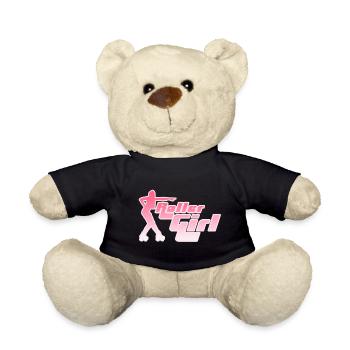 Neon Roller Girl Silhouette - Teddy - Schwarz - Vorne