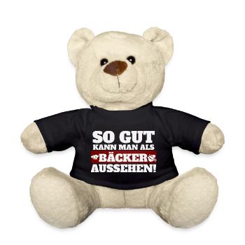 So gut kann man als bäcker aussehen - Teddy - Schwarz - Vorne