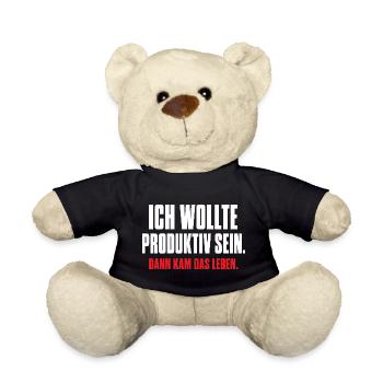 Ich wollte produktiv sein – Dann kam das Leben - Teddy - Schwarz - Vorne
