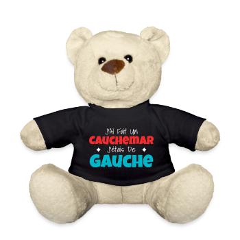 Humour Politique : Cauchemar Gauche Rétro - Nounours - noir - Devant