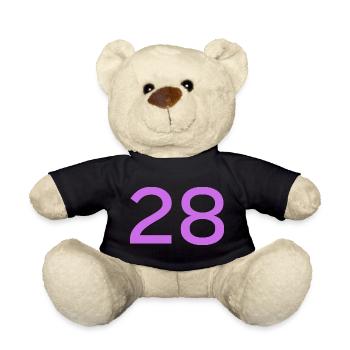 28 - Teddy Bear - black - Front