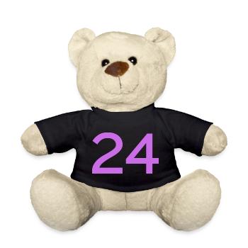 24 - Teddy Bear - black - Front