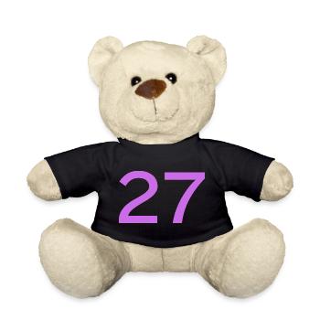 27 - Teddy Bear - black - Front