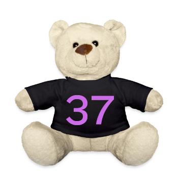 37 - Teddy Bear - black - Front
