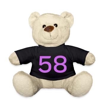 58 - Teddy Bear - black - Front