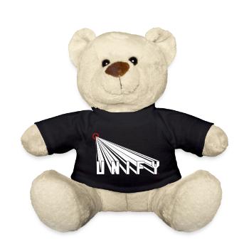 UNIFY People and Earth Japanese Sun Rising - Teddy Bear - black - Front