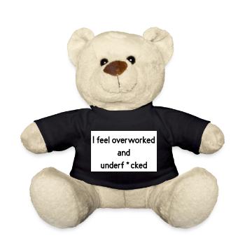 surmené - Nounours - noir - Devant