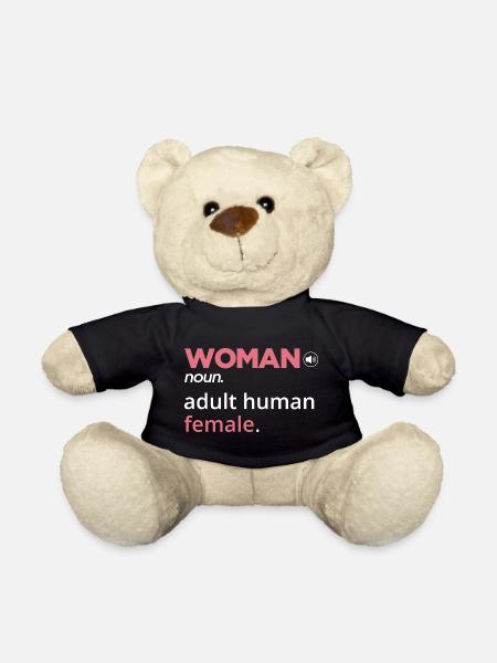 Frau-Definition – Erwachsener Mensch Frau - Teddy - Schwarz