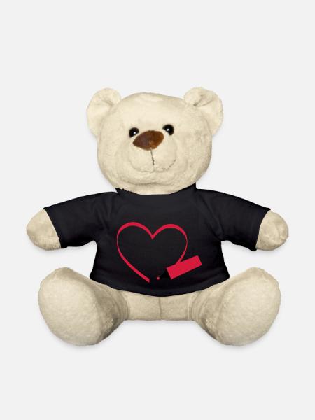 Textmarker, i love - Teddy - Schwarz
