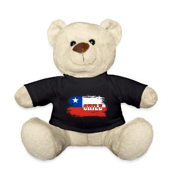 Chile Flagge / Geschenk Nationalflagge - Teddy - Schwarz - Vorne