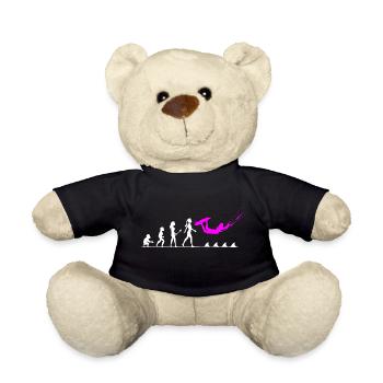 Die Evolution zur Kitesurferin - Teddy - Schwarz - Vorne