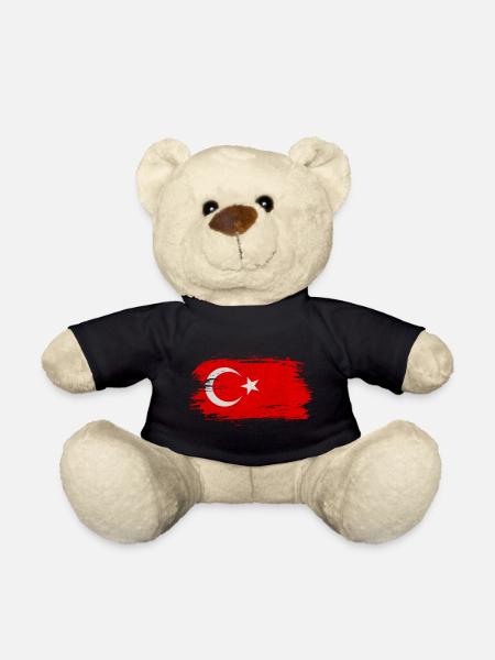 Türkei Flagge / Geschenk Istanbul Izmir - Teddy - Schwarz