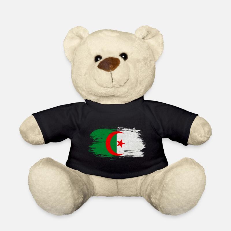 Algerien Vintage Flagge / Geschenk Algier - Teddy - Schwarz