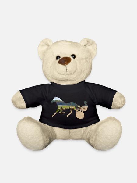 horse racing - Teddy Bear - black
