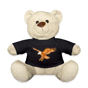 Adler Greifvogel - Teddy - Schwarz - Vorne