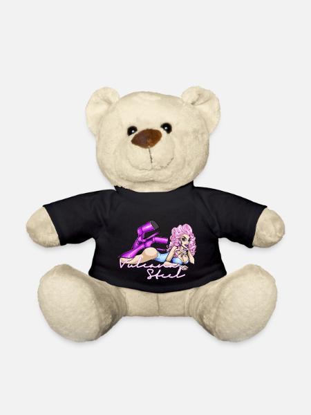 LETTRES BLANCHES EN ACIER VULCANA - Nounours - noir
