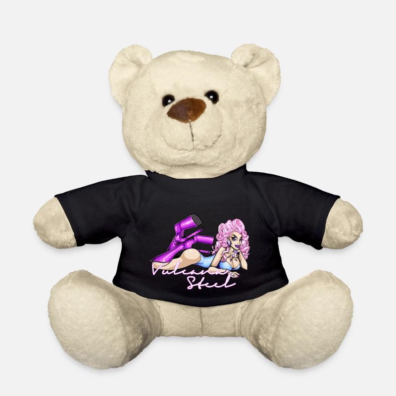 LETTRES BLANCHES EN ACIER VULCANA - Nounours - noir
