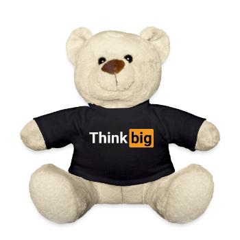 Think big (white) - Nounours - noir - Devant