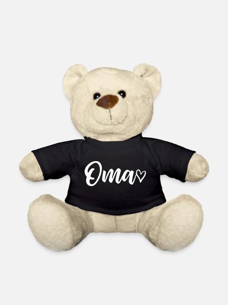 Oma - Geschenk Oma Großmutter Geburtstag - Teddy - Schwarz