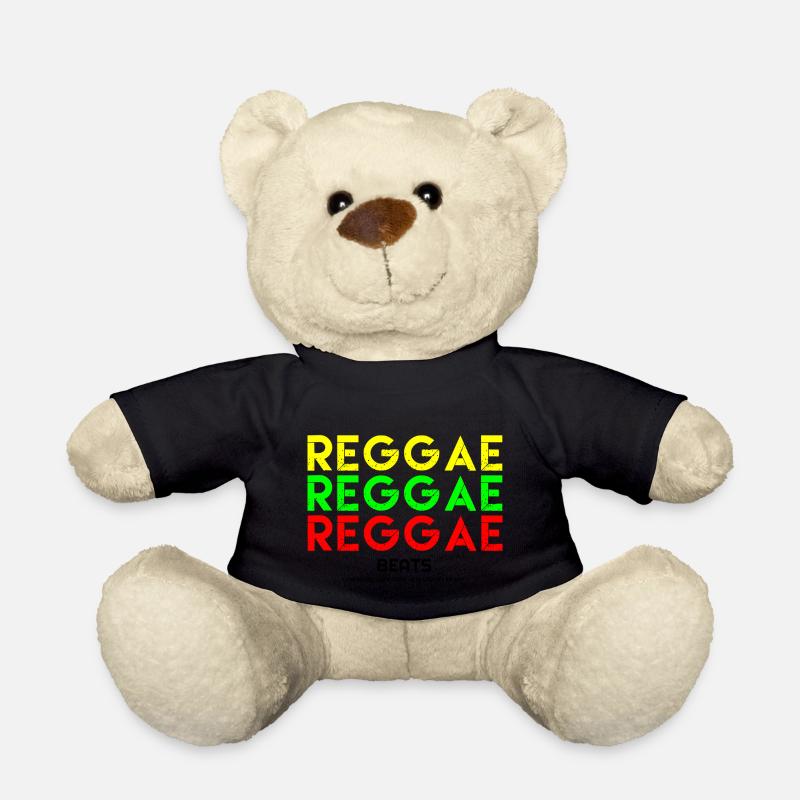Reggae, ich liebe Reggae, Reggae Hoodies, Reggae T sh - Teddy - Schwarz