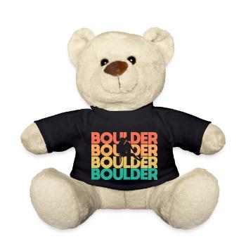 Retro Boulder Vintage Boulder grimpeur - Nounours - noir - Devant