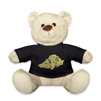 Single Cannabis / Weed Bud / Blüte - Teddy - Schwarz - Vorne