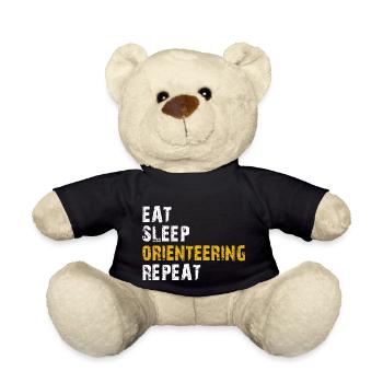 Essen Schlaf Orienteering - Teddy - Schwarz - Vorne