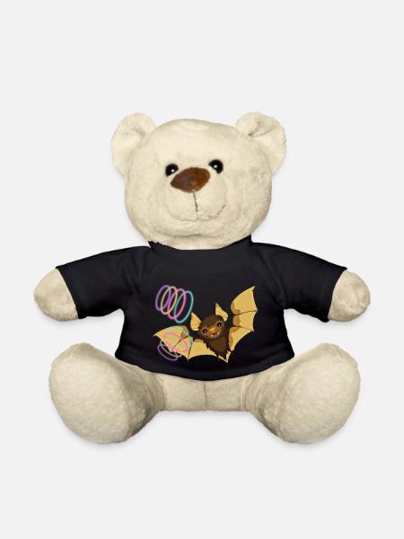 Fledermaus - Teddy - Schwarz