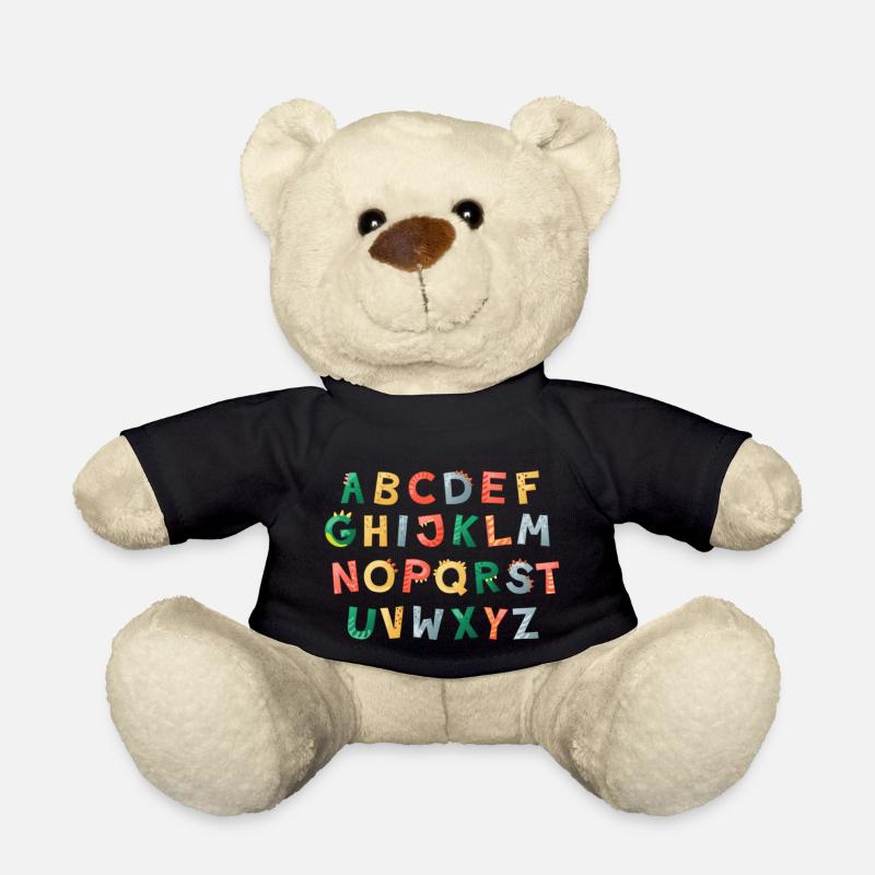 DINO ABC Alphabet Scolarisation Enfant - Nounours - noir